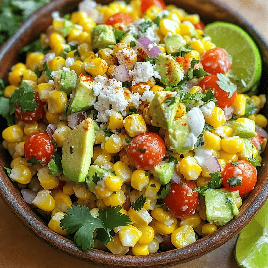 Mexican Street Corn Salad Fresh and Flavorful Delight