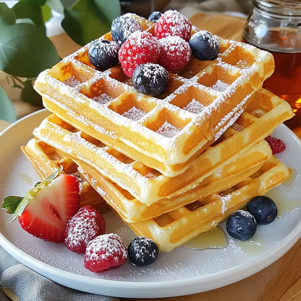Fluffy Homemade Waffles Easy and Delicious Recipe