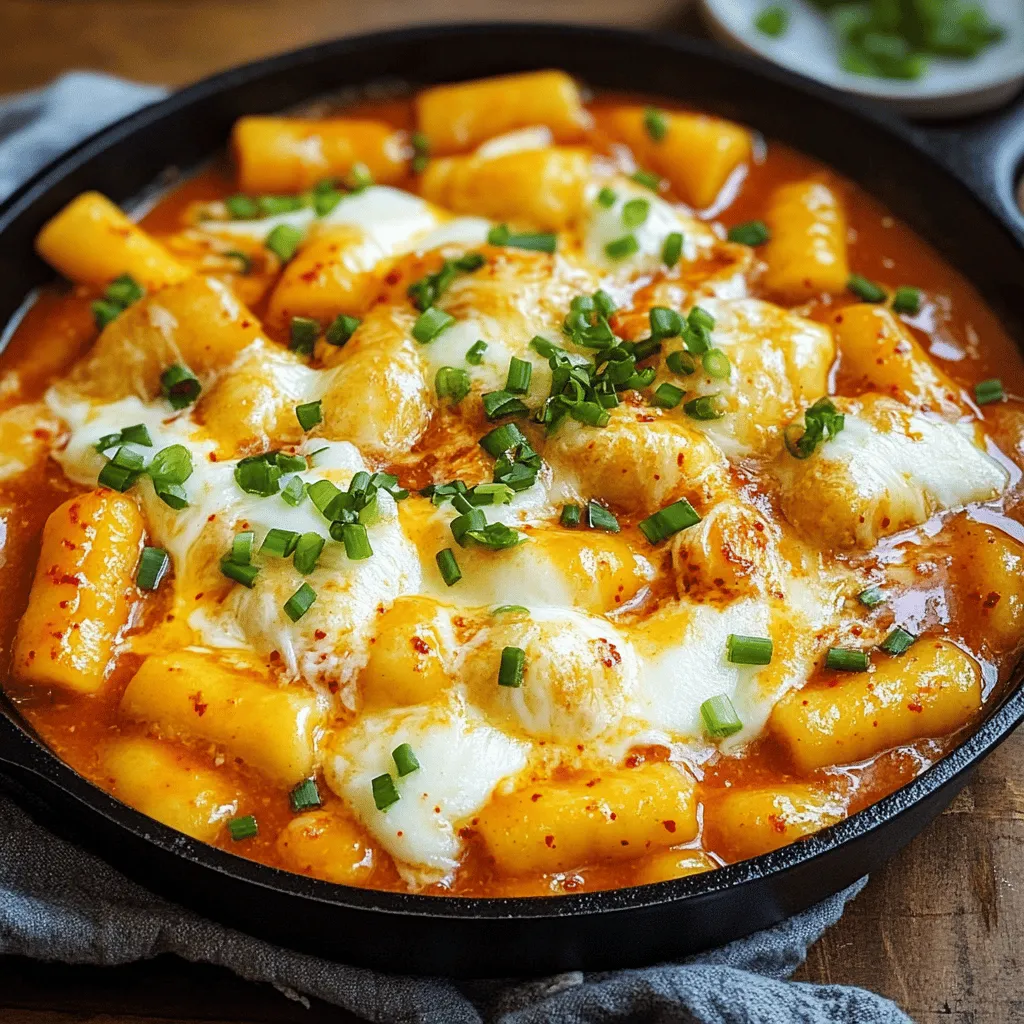 Cheese Tteokbokki Delightful and Cheesy Comfort Dish
