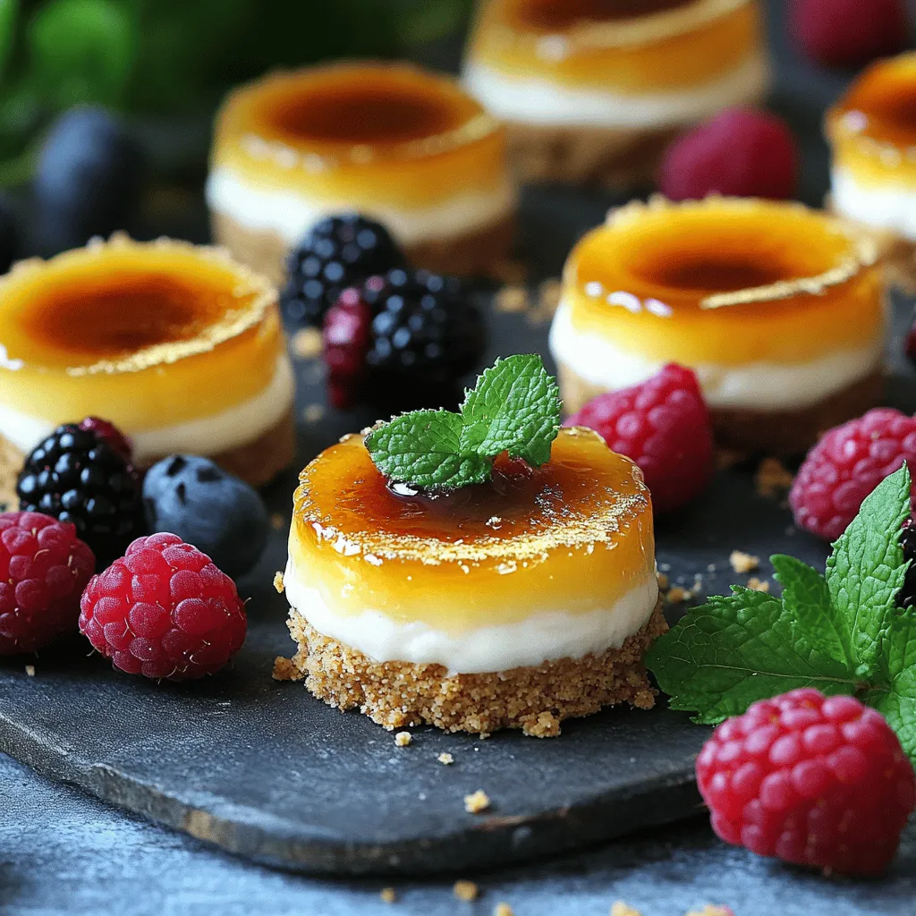Mini Crème Brûlée Cheesecakes Delightful Easy Dessert