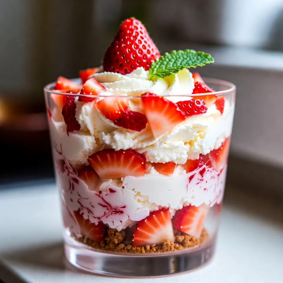 No-Bake Strawberry Cheesecake Cups Tasty and Simple