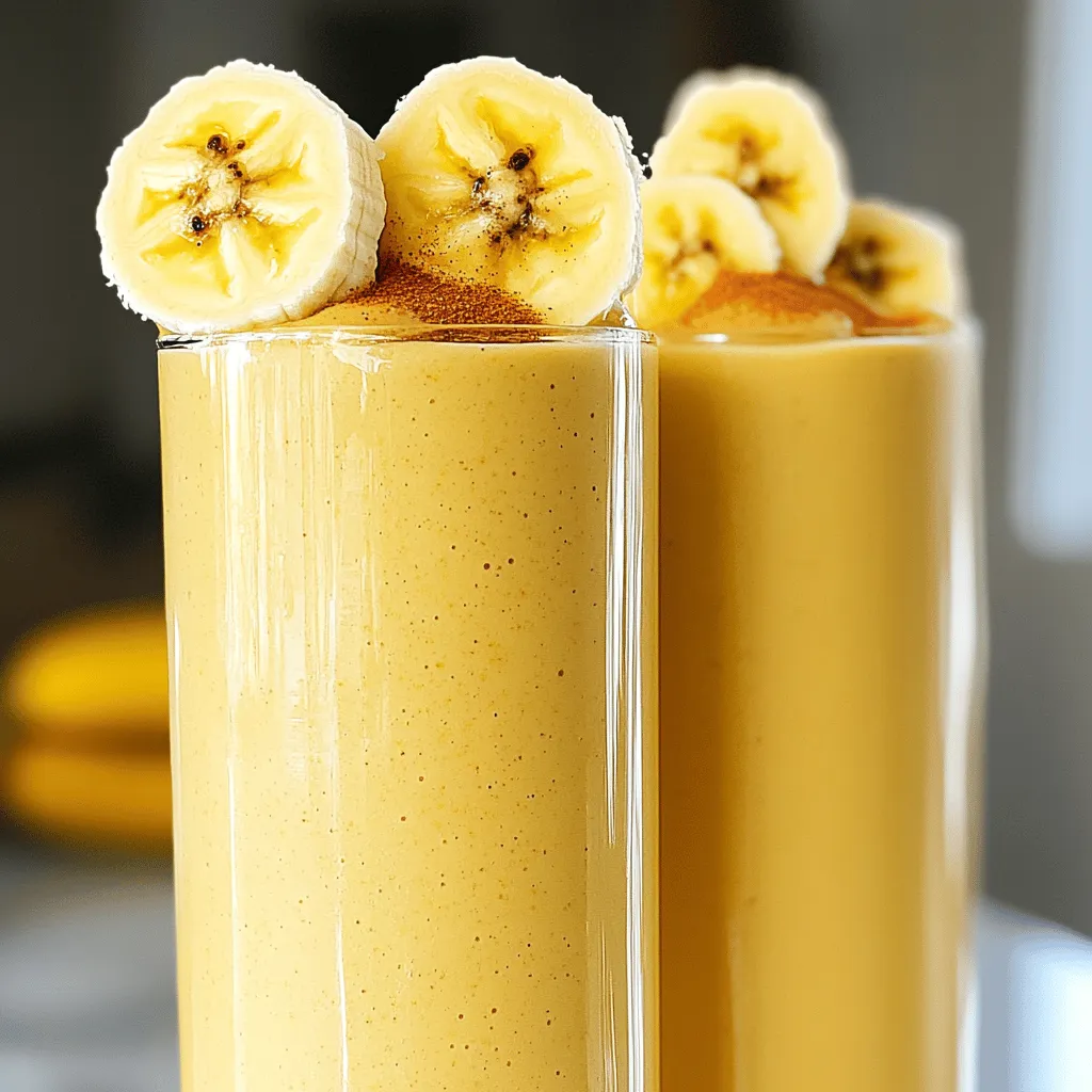 Peanut Butter Banana Smoothie Quick and Creamy Recipe