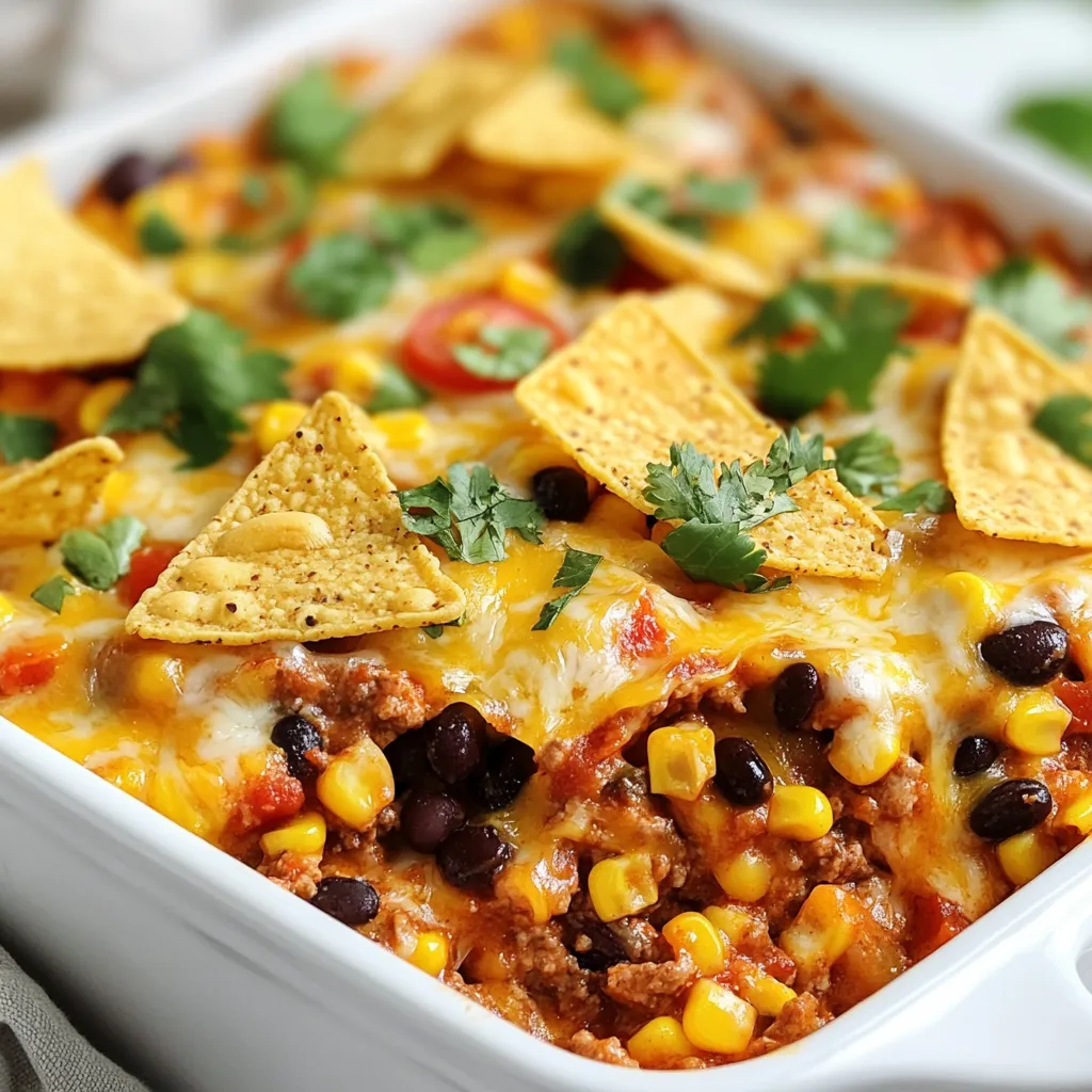 Loaded Taco Beef Casserole Tasty Family Dinner Delight