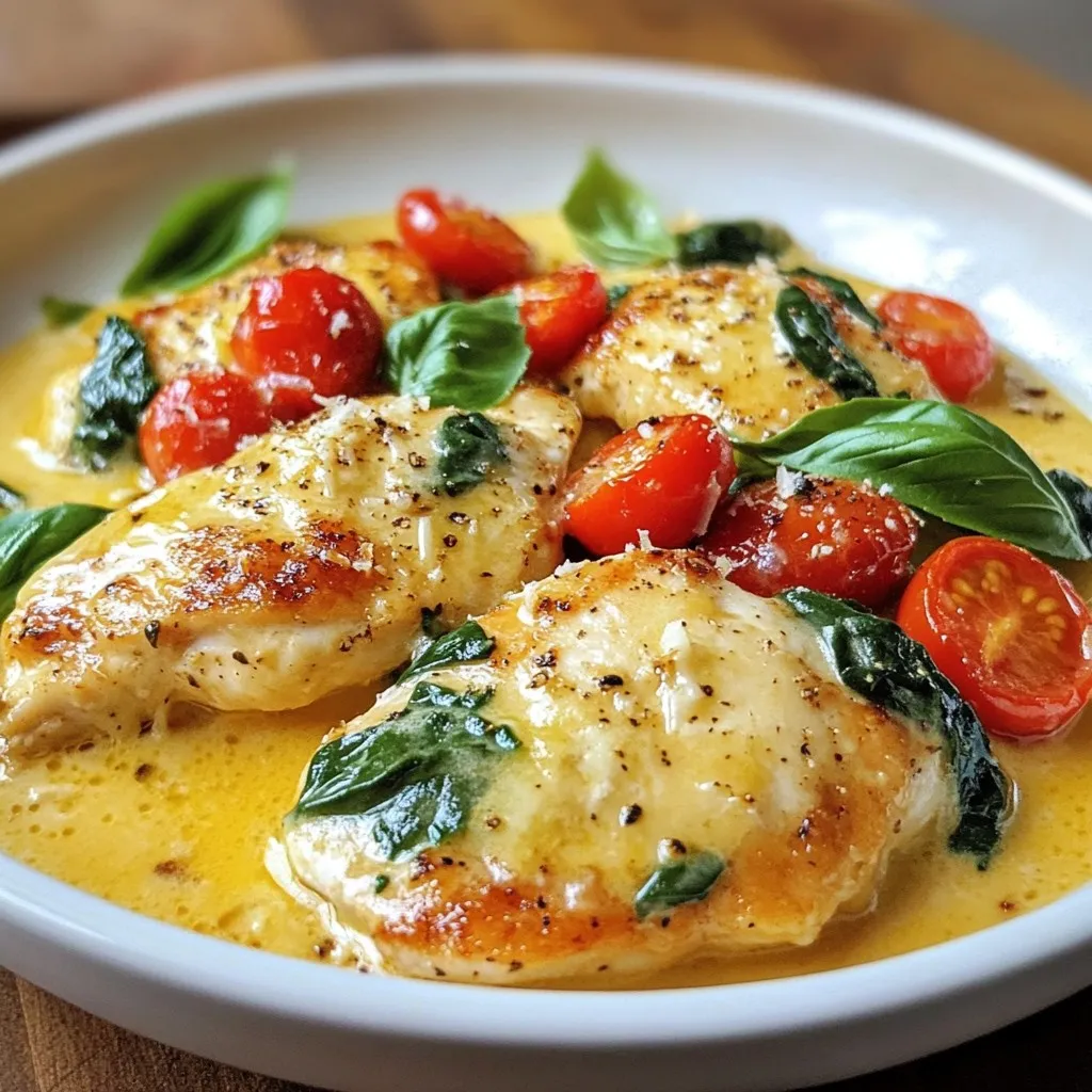 Creamy Garlic Tuscan Chicken Flavorful Dinner Delight