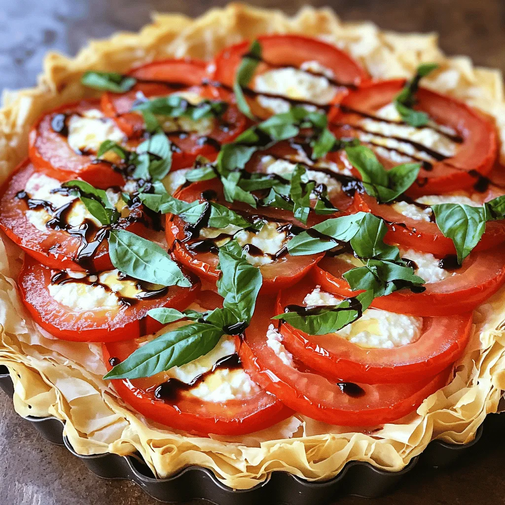 Fresh Tomato Basil Tart Simple and Flavorful Dish