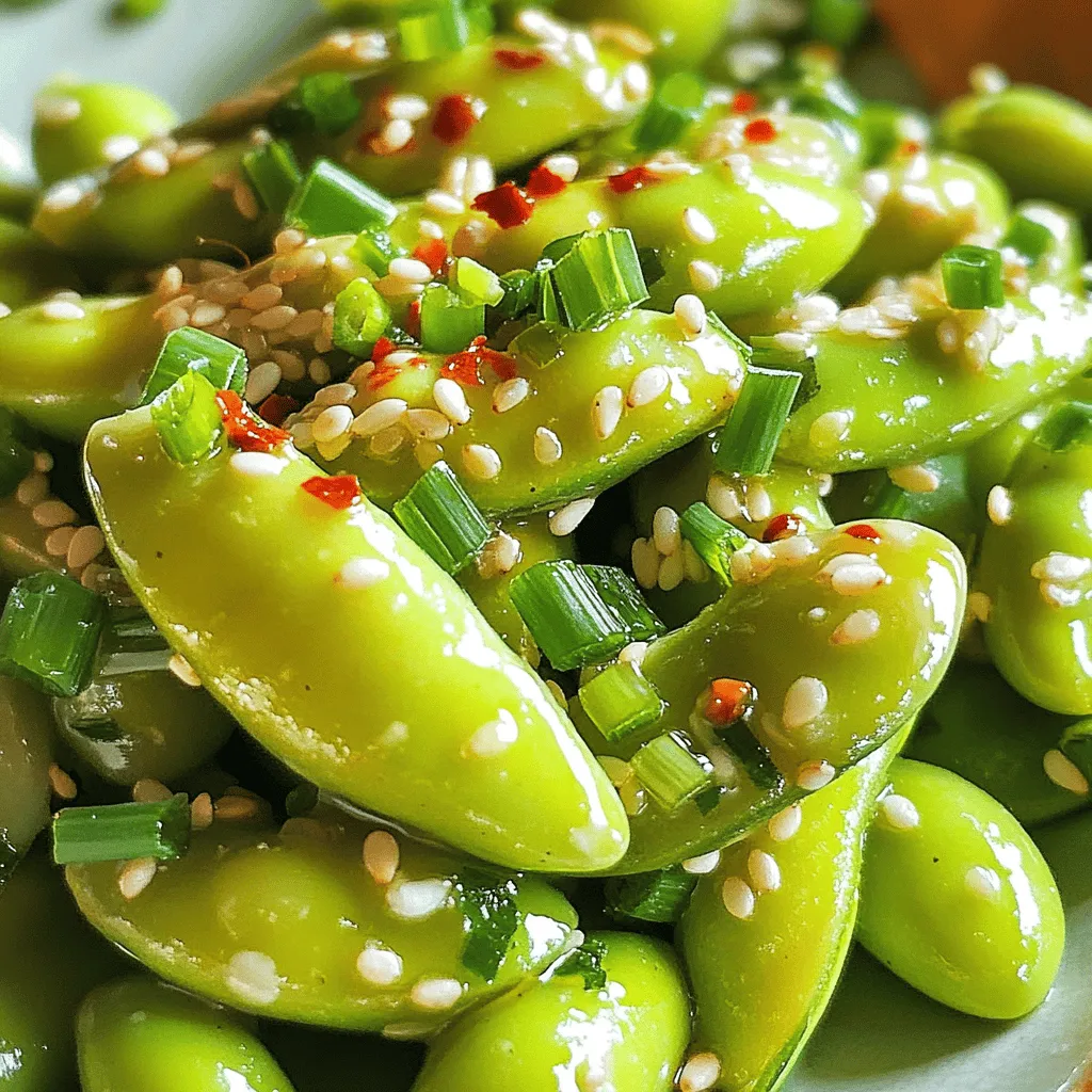Spicy Garlic Edamame Flavorful and Easy Recipe
