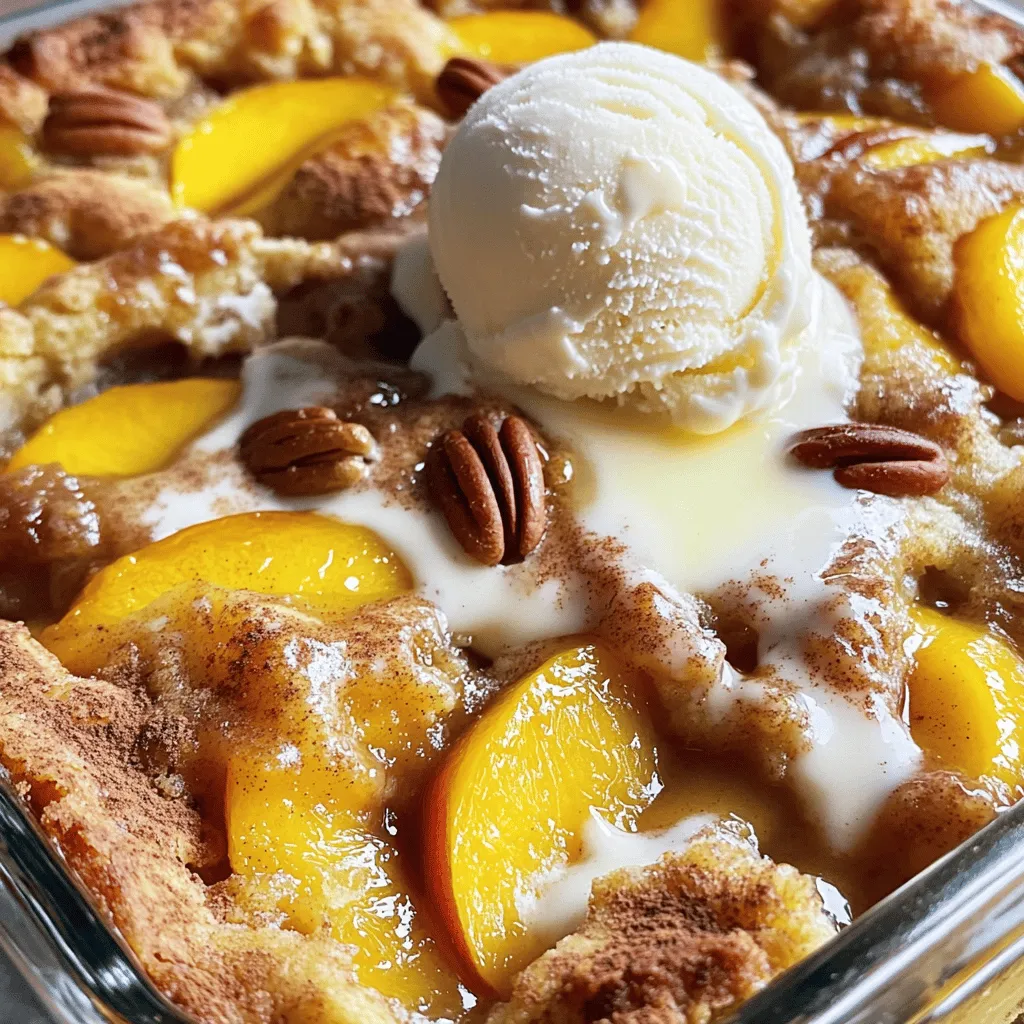 Peach Cobbler Dump Cake Recipe for Delicious Delight