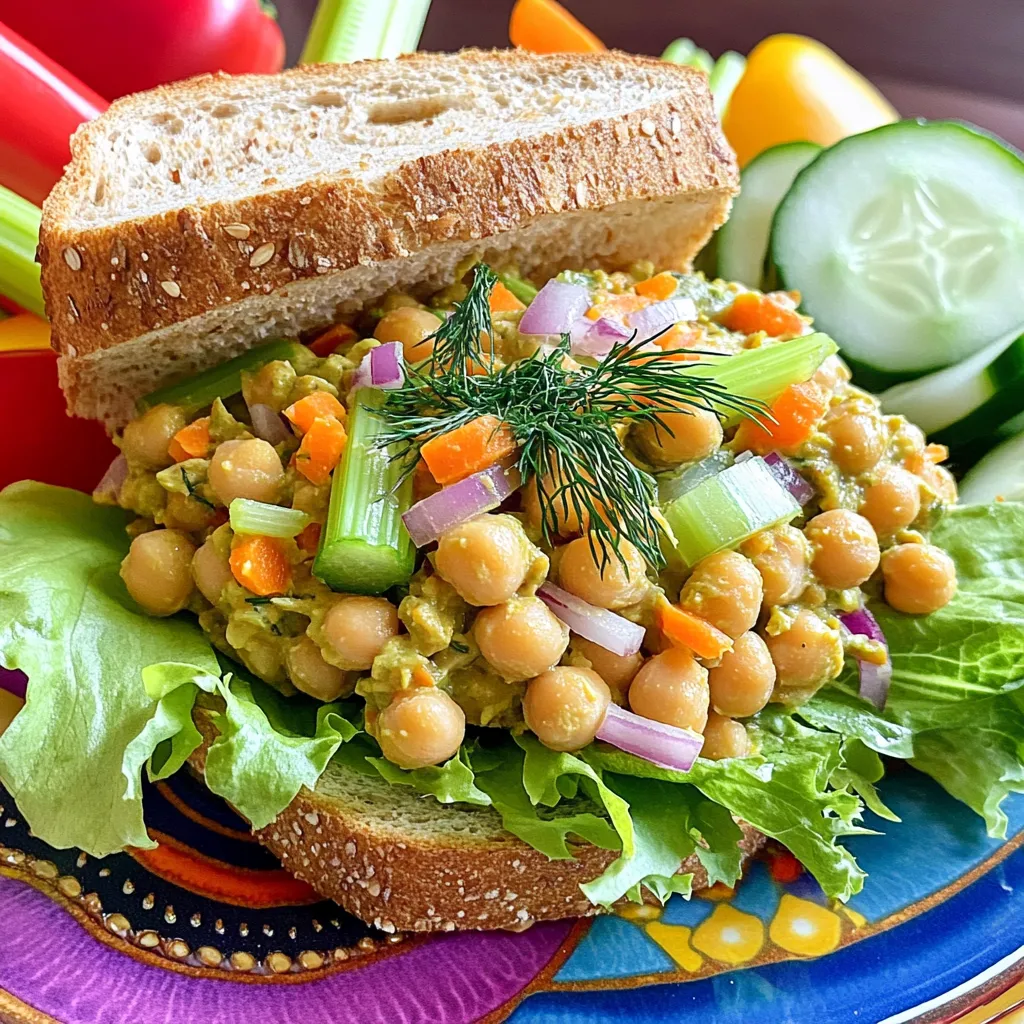 Easy Chickpea Salad Sandwich Quick and Tasty Recipe