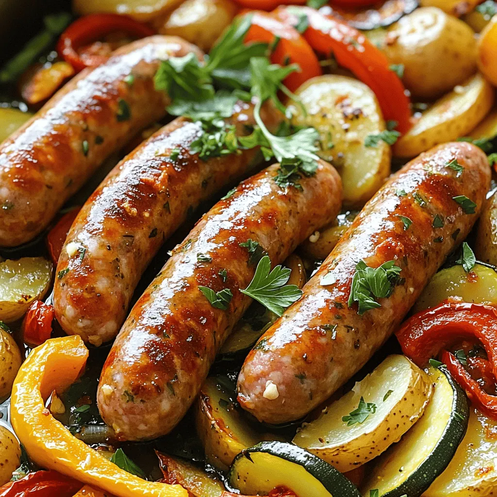 One-Pan Roasted Sausage and Veggies Simple Meal
