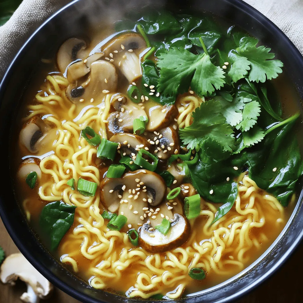 Asian Mushroom Ramen Noodles Flavorful and Easy Recipe
