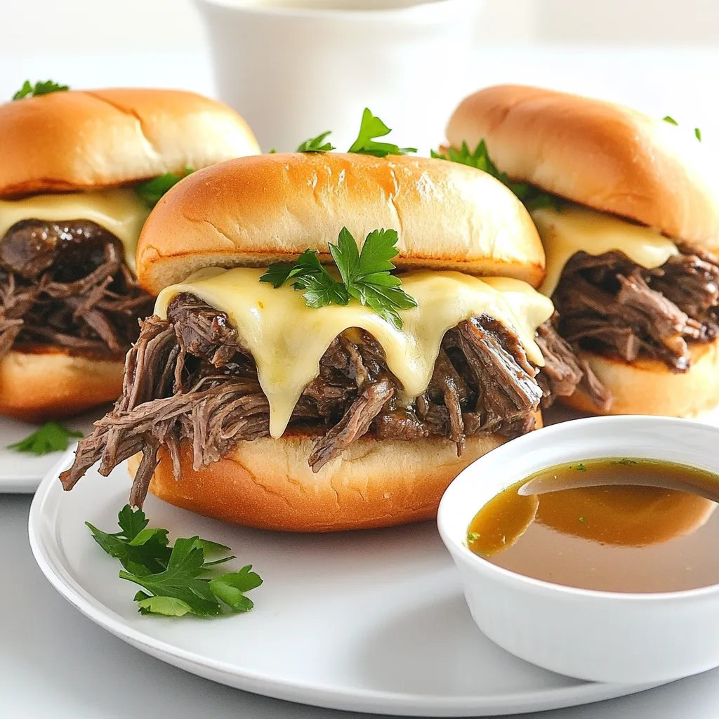 Savory Slow Cooker French Dip Sandwiches Recipe