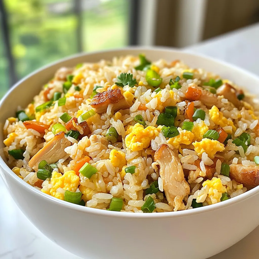 Blackstone Chicken Fried Rice Flavorful and Simple Meal