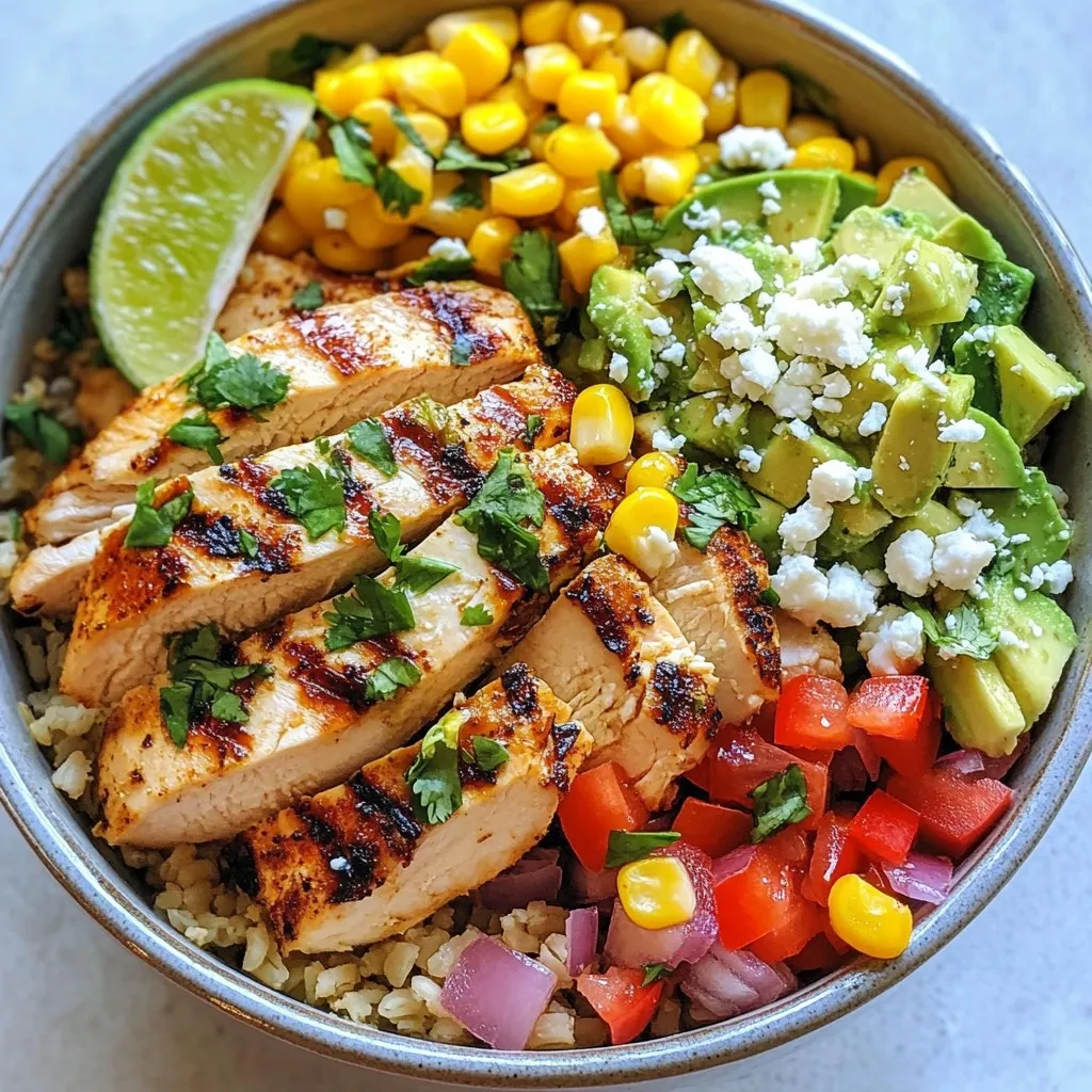 Street Corn Chicken Bowls Flavorful and Easy Recipe