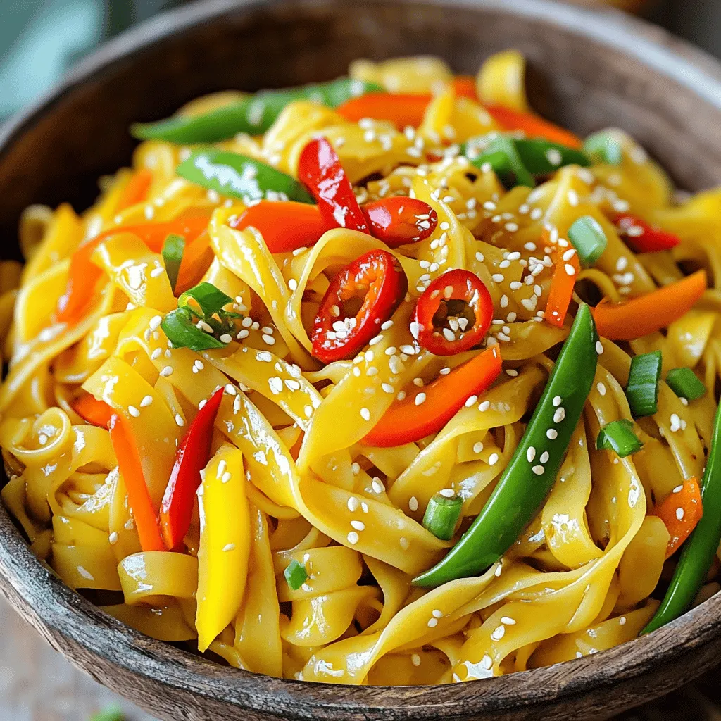 Garlic Chili Noodles Stir Fry Flavorful and Quick Meal