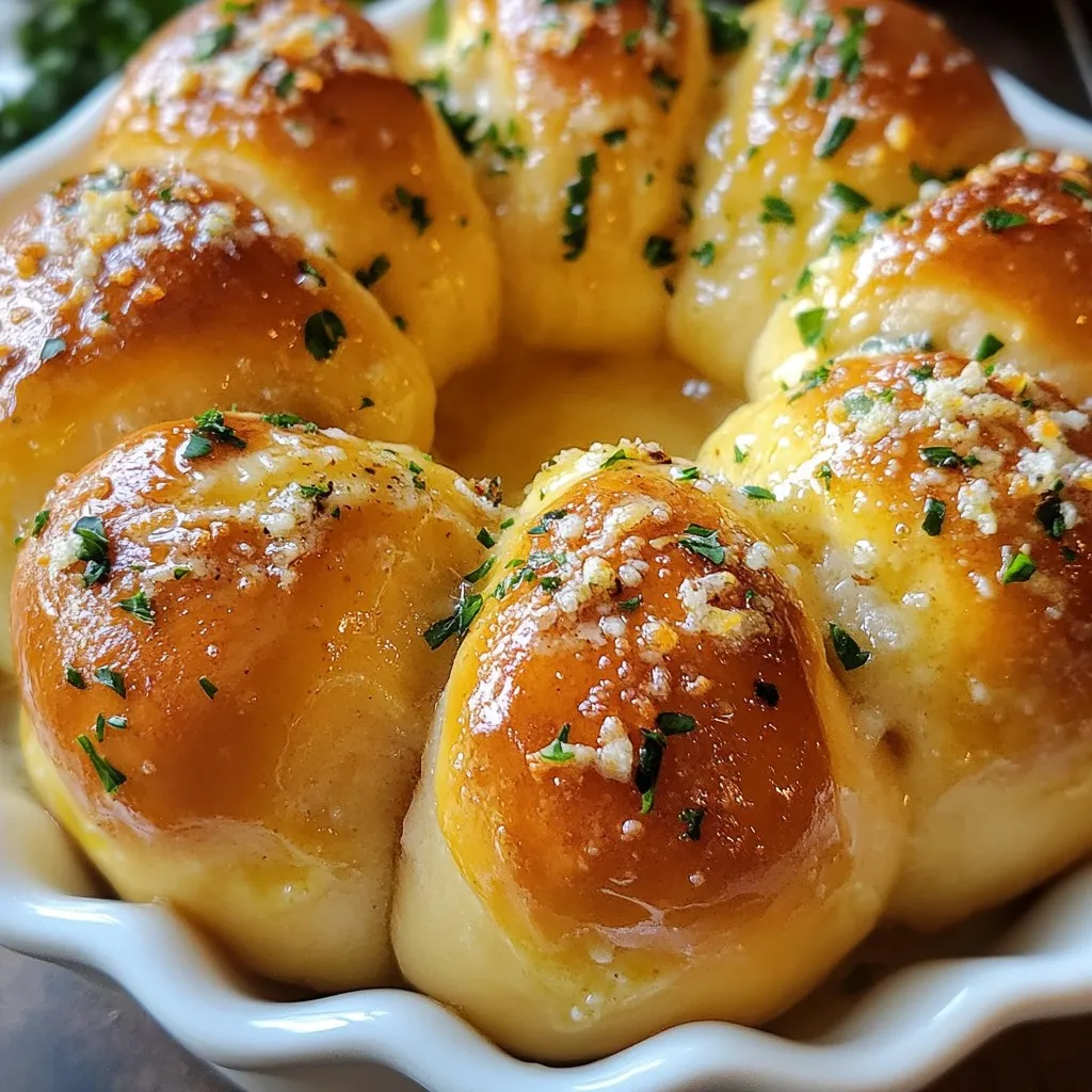 Garlic Parmesan Pull-Apart Rolls Soft and Flavorful Treat