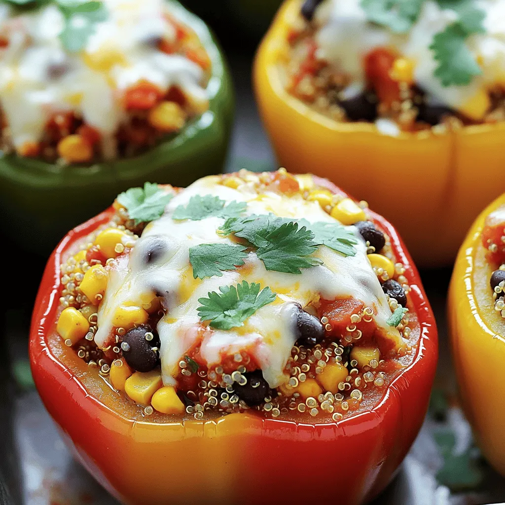 Stuffed Bell Peppers with Quinoa Flavorful Surprise