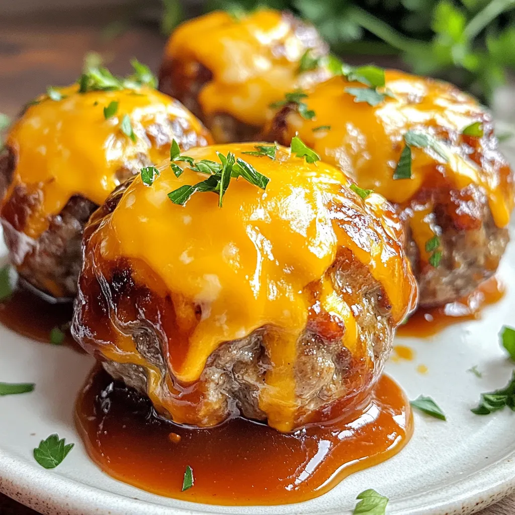 BBQ Cheeseburger Meatballs Tasty and Easy Recipe