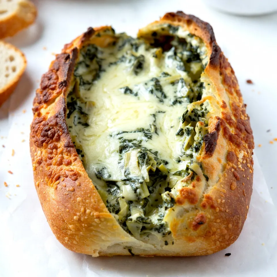 Spinach Artichoke Dip Stuffed Bread Savory Delight
