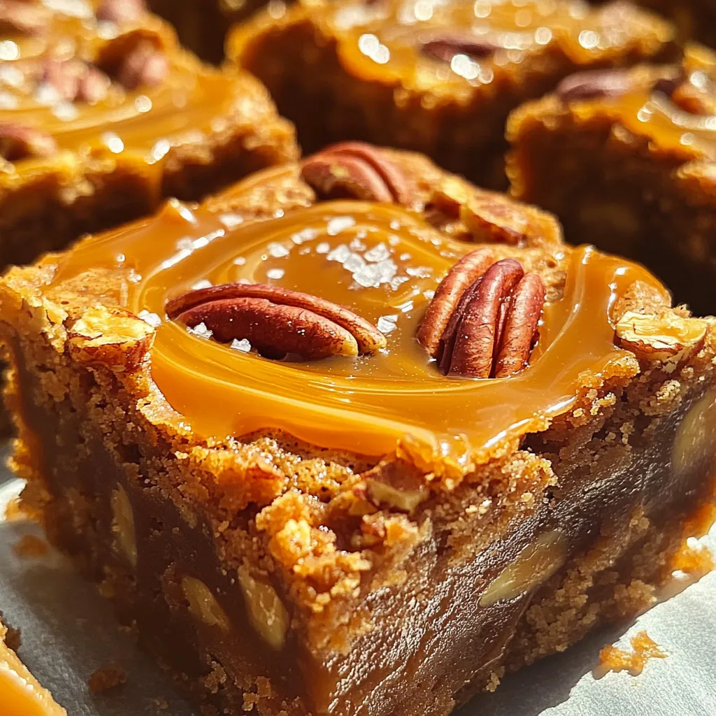 Caramel Pecan Blondies Irresistible Sweet Treat