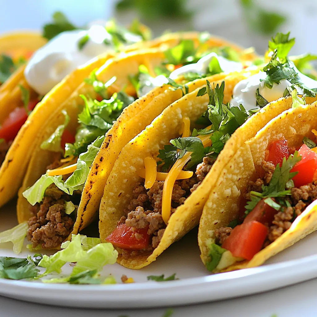Classic Ground Beef Tacos Flavorful and Easy Recipe