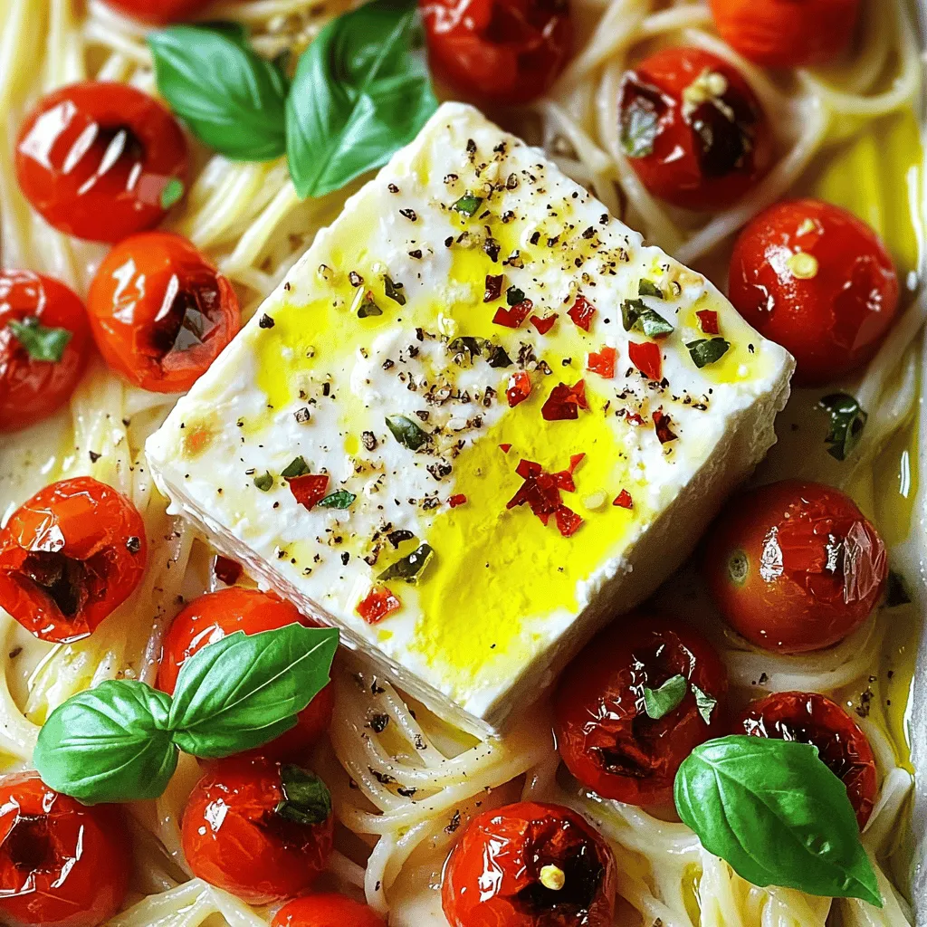 Baked Feta Pasta Creamy and Flavorful Comfort Dish