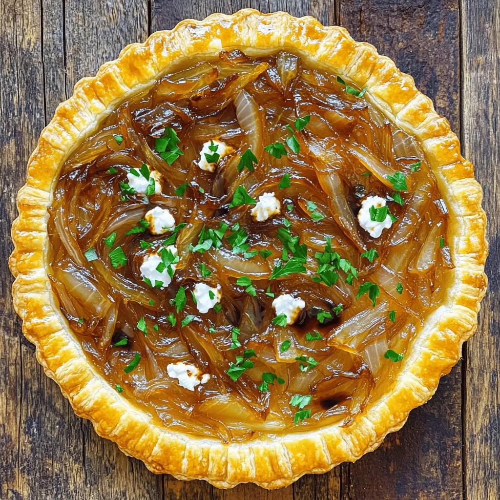Caramelized Onion and Goat Cheese Tart Delight