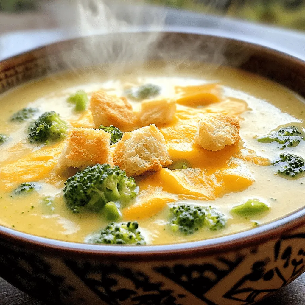 Creamy Broccoli Cheddar Soup Simple and Tasty Recipe