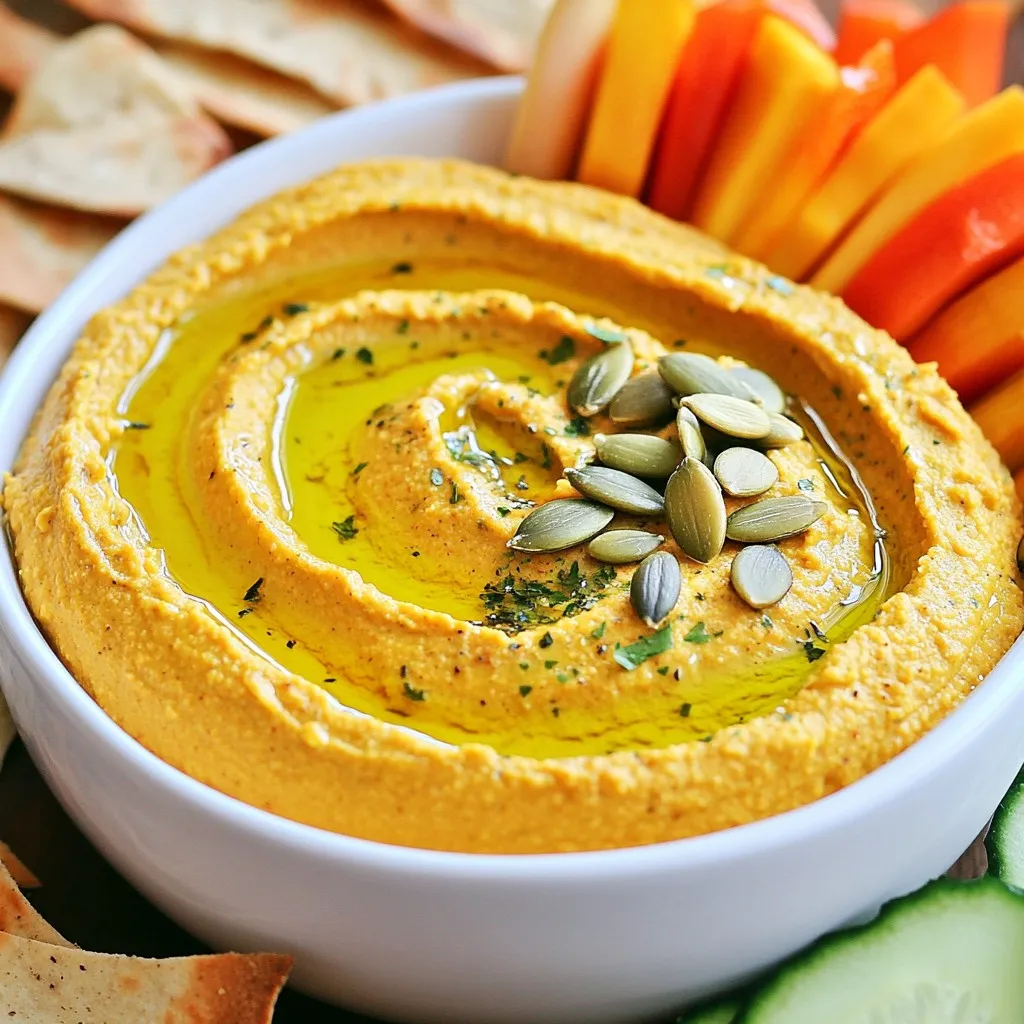 Creamy Pumpkin Hummus Flavorful and Simple Dip