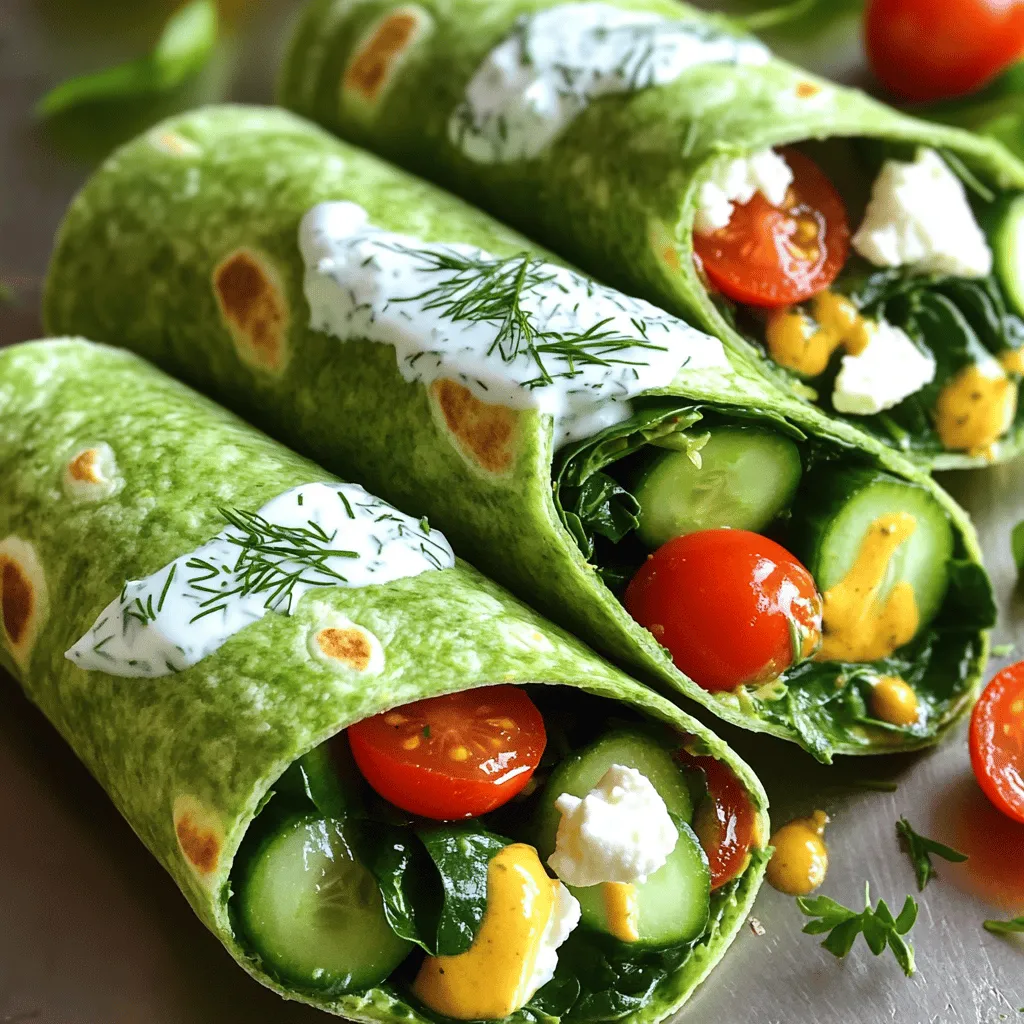 Healthy Spinach and Feta Wraps Tasty and Simple Meal