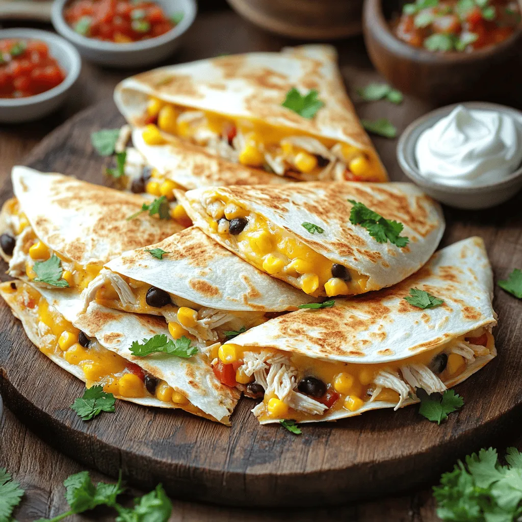 Easy Chicken Quesadillas Quick and Flavorful Recipe