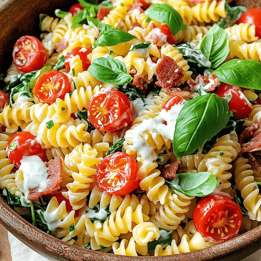 Savory BLT Pasta Salad Fresh and Flavorful Dish
