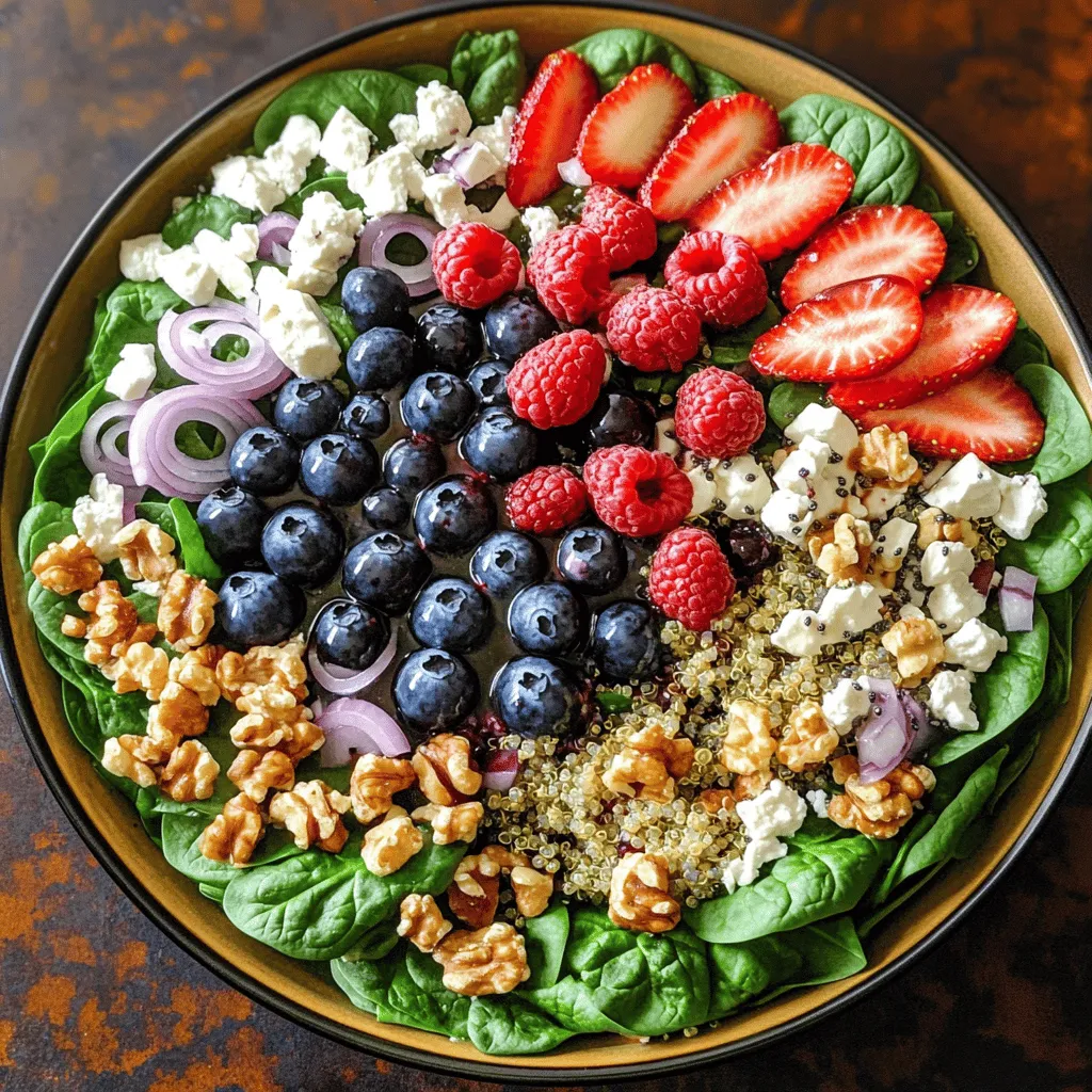 Berry Spinach Superfood Salad Fresh and Nutritious Meal