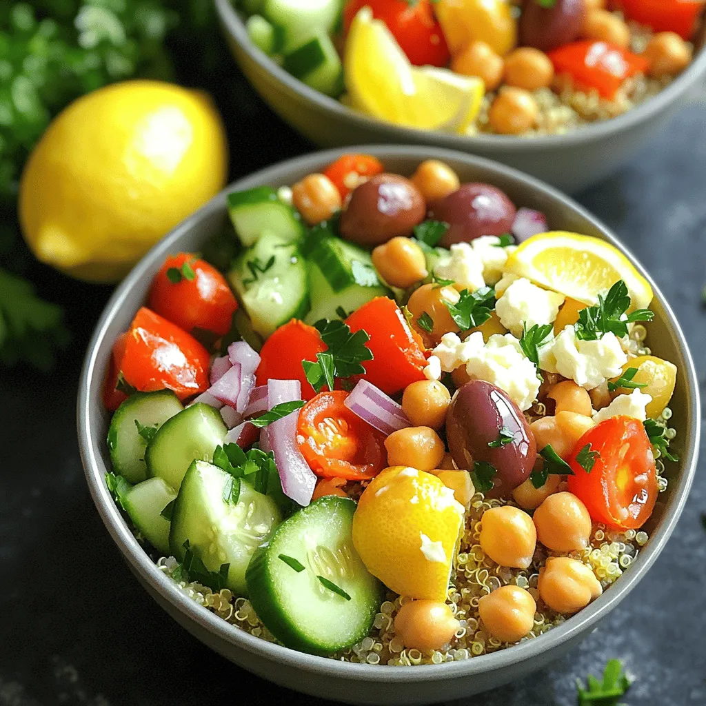 Mediterranean Chickpea Quinoa Bowls Fresh and Nutritious