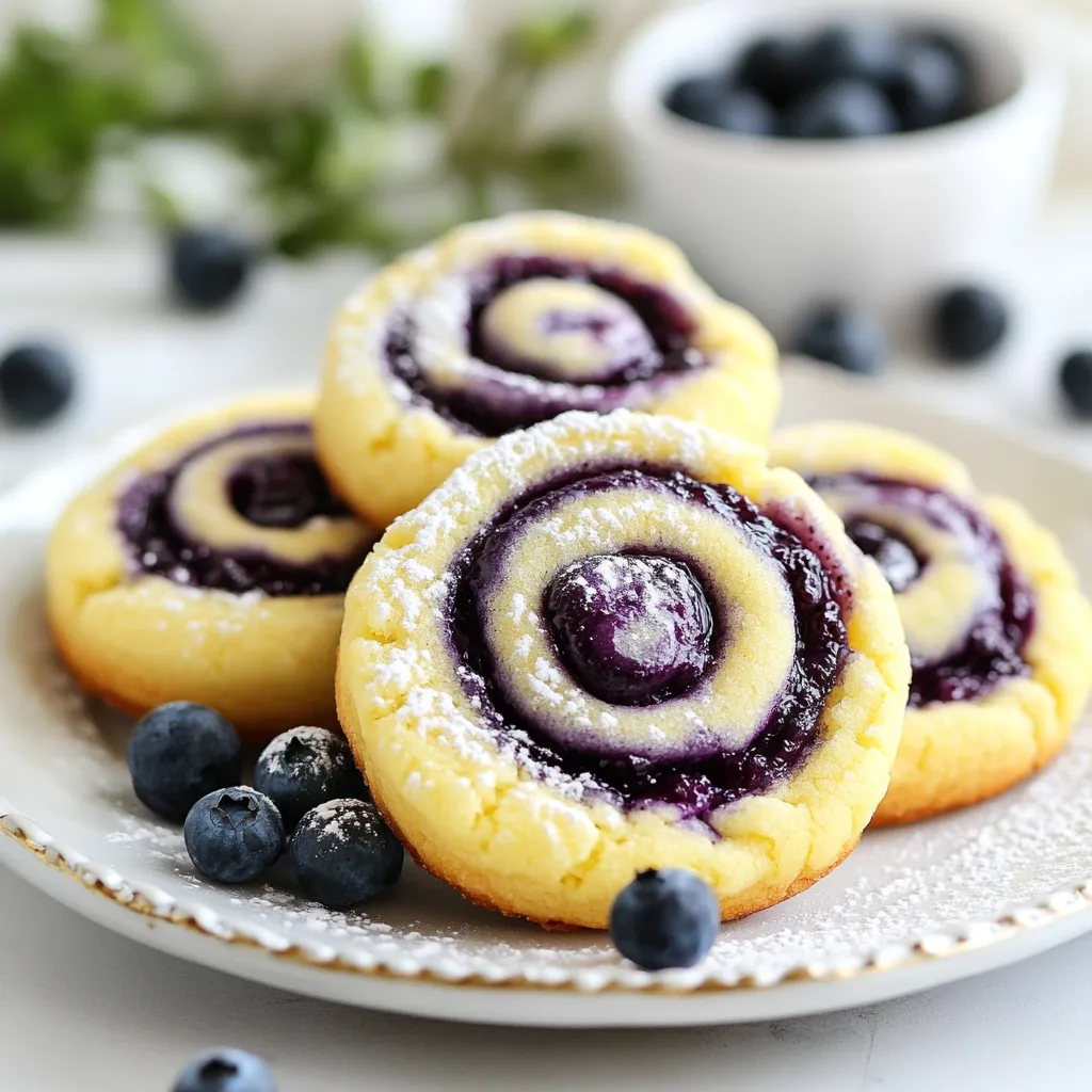 Blueberry Cheesecake Swirl Cookies Delightful Treat