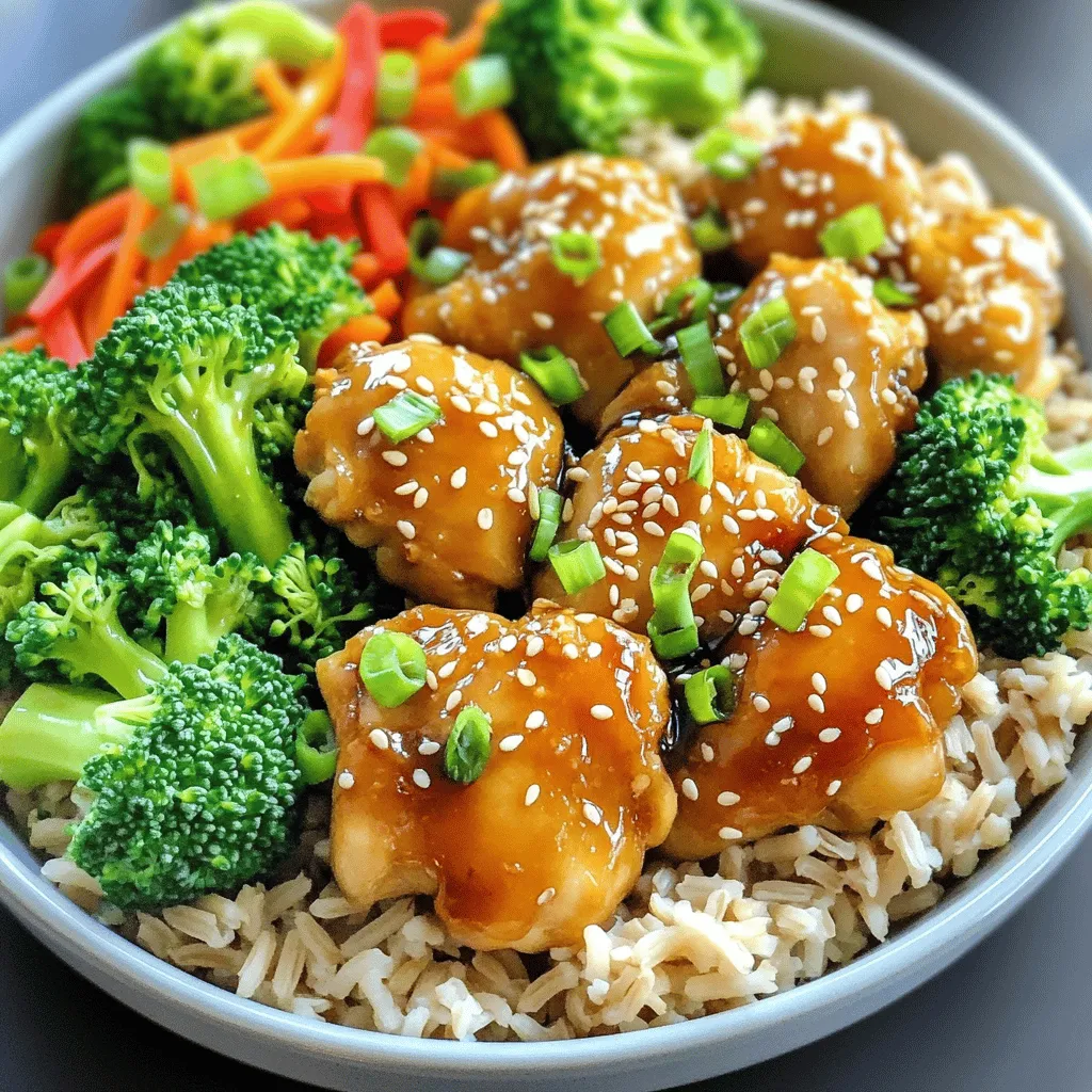 Savory Sesame Ginger Chicken Bowls Quick and Easy