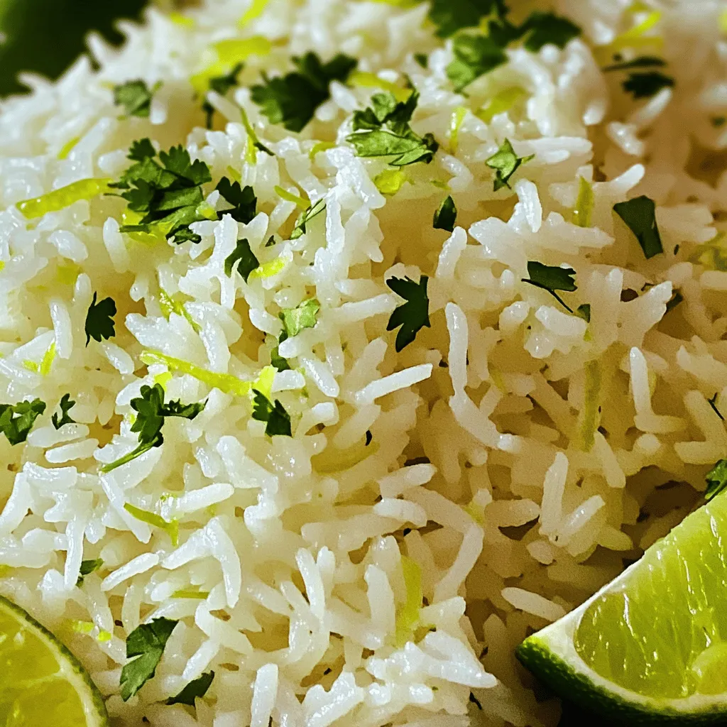 Coconut Lime Rice Flavorful and Easy Side Dish