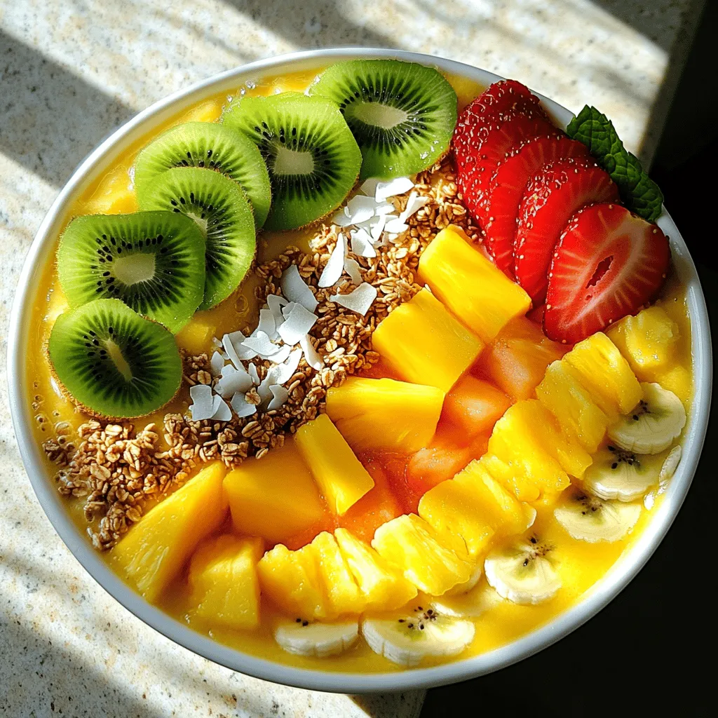 Tropical Smoothie Bowl Fresh and Flavorful Recipe