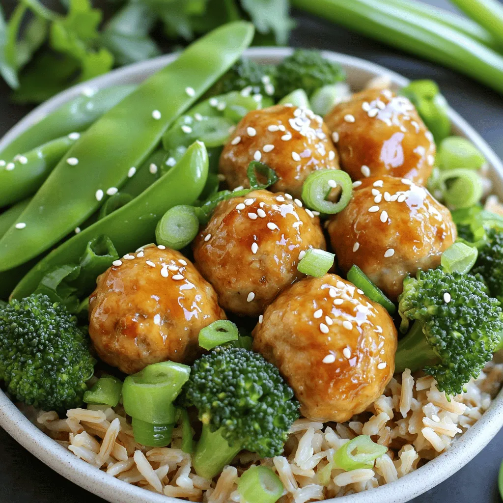 Teriyaki Meatball Bowls Simple and Tasty Delight