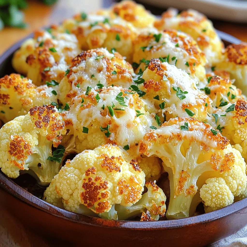 Garlic Parmesan Roasted Cauliflower Flavorful Delight