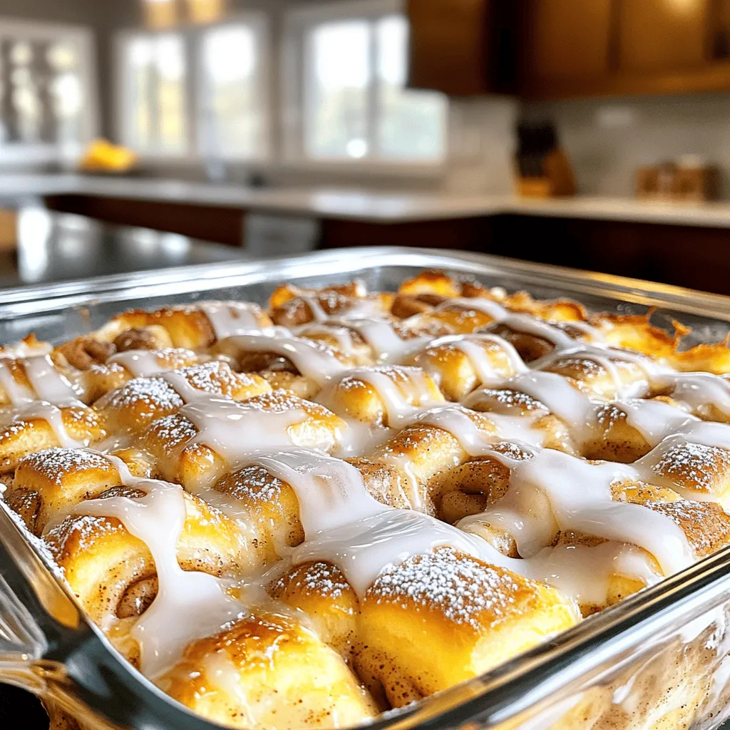 Cinnamon Roll Casserole Divine Breakfast Delight