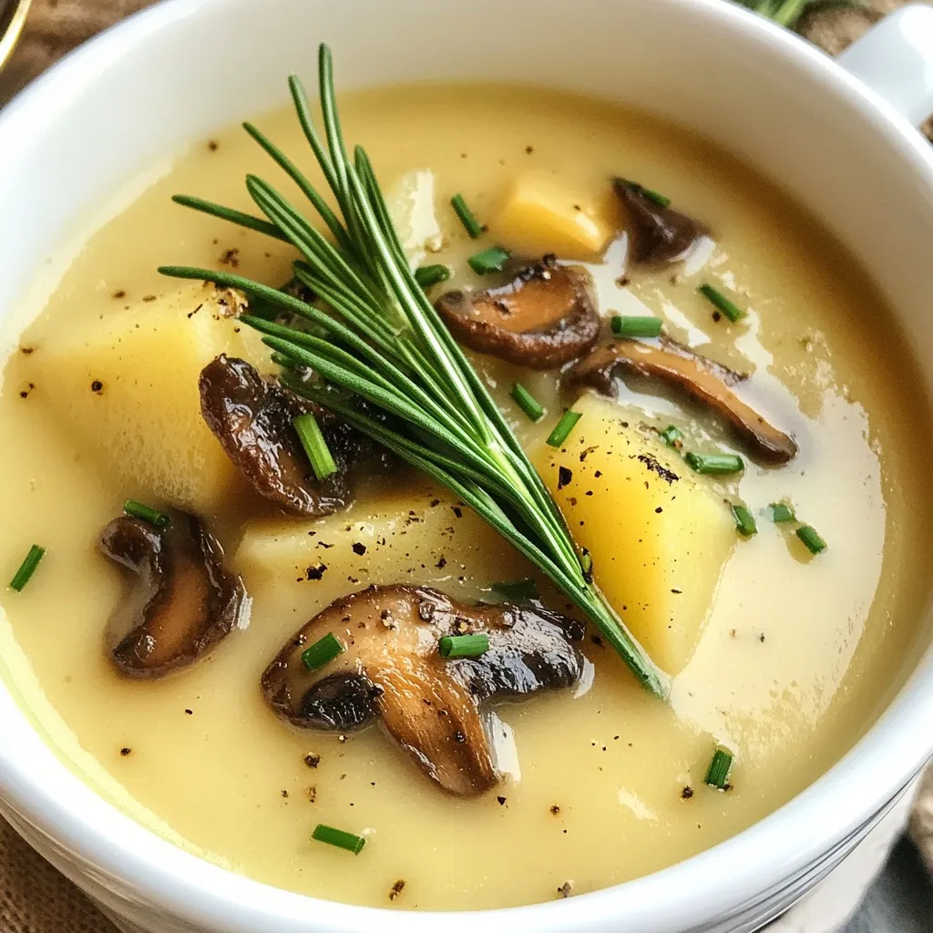 Satisfying Shiitake Potato Soup Healthy Comfort Meal