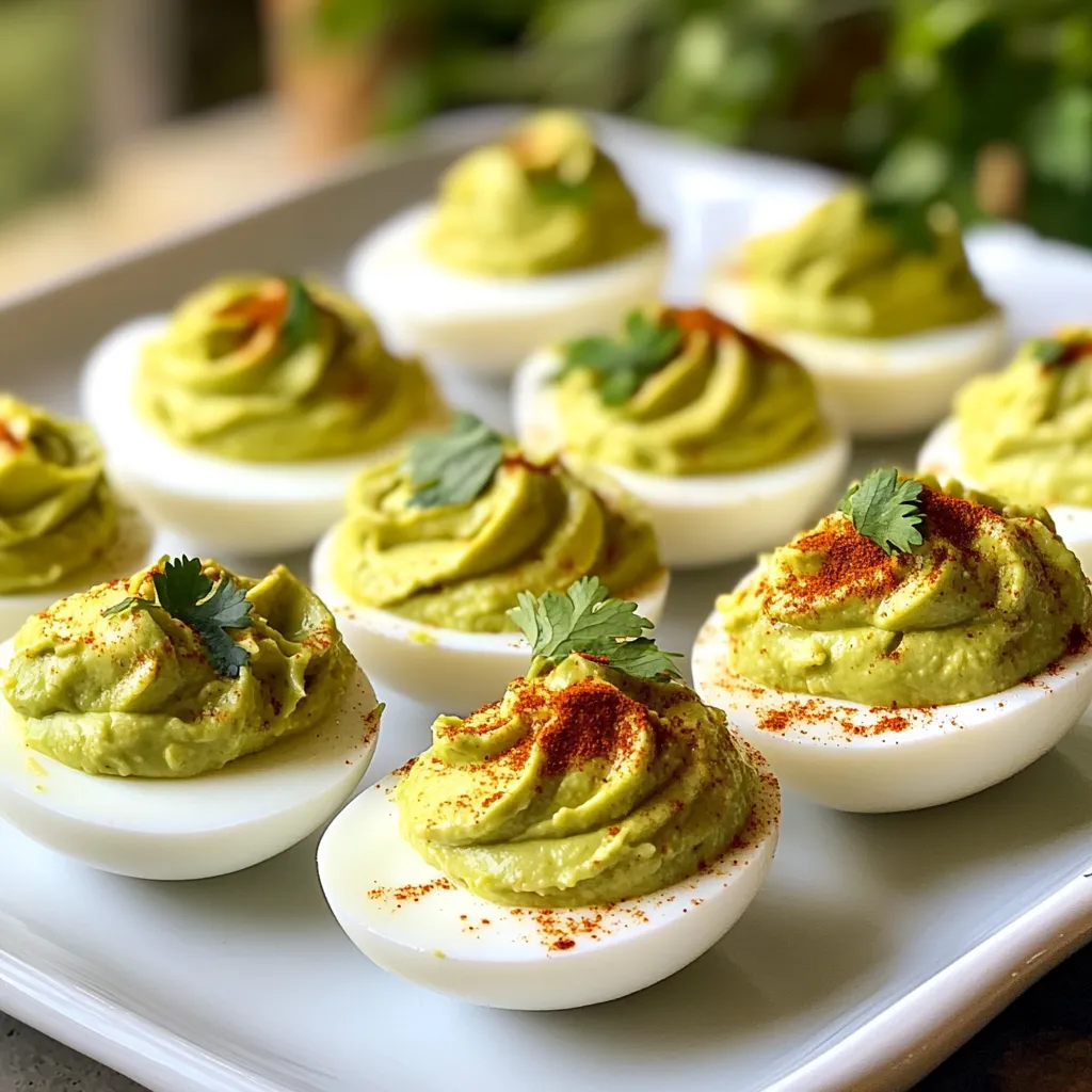 Avocado Deviled Eggs Flavorful and Healthy Snack
