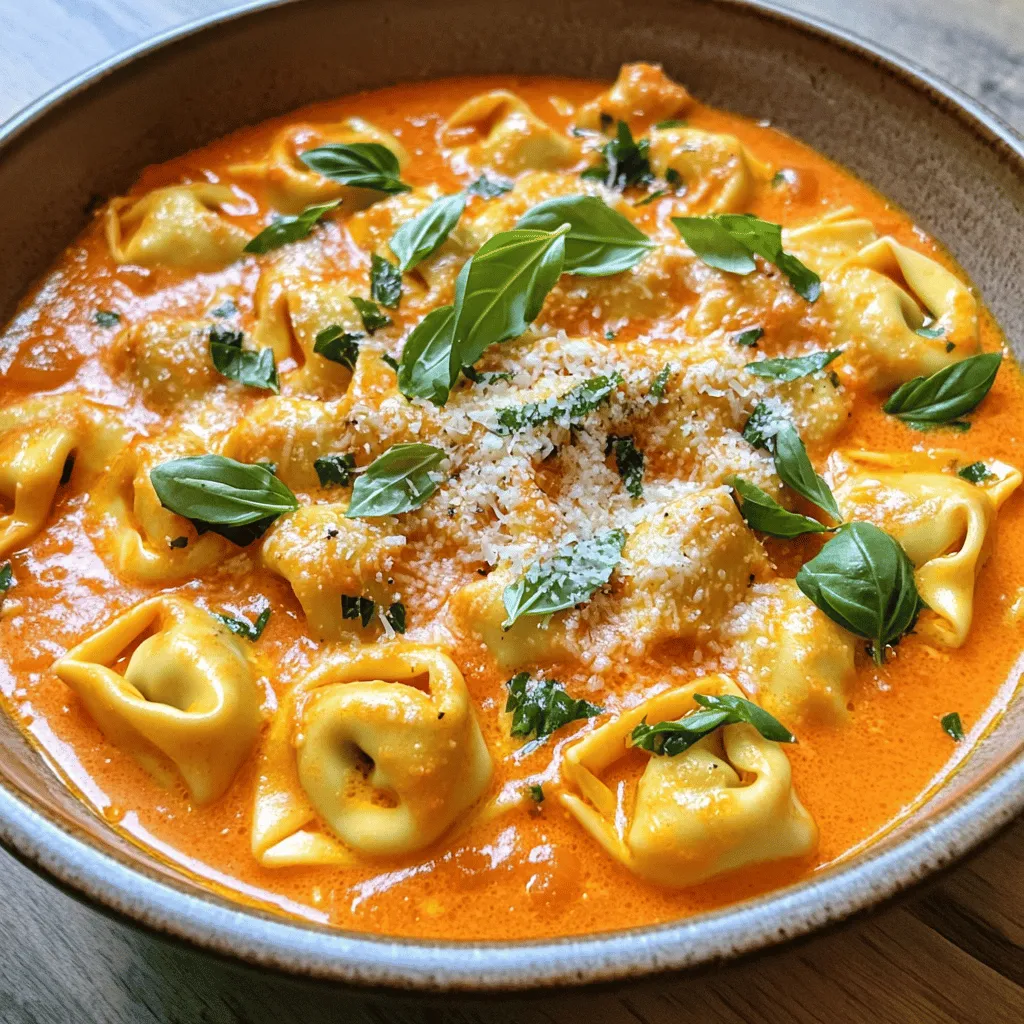 Creamy Tomato Basil Tortellini One Pot Delight