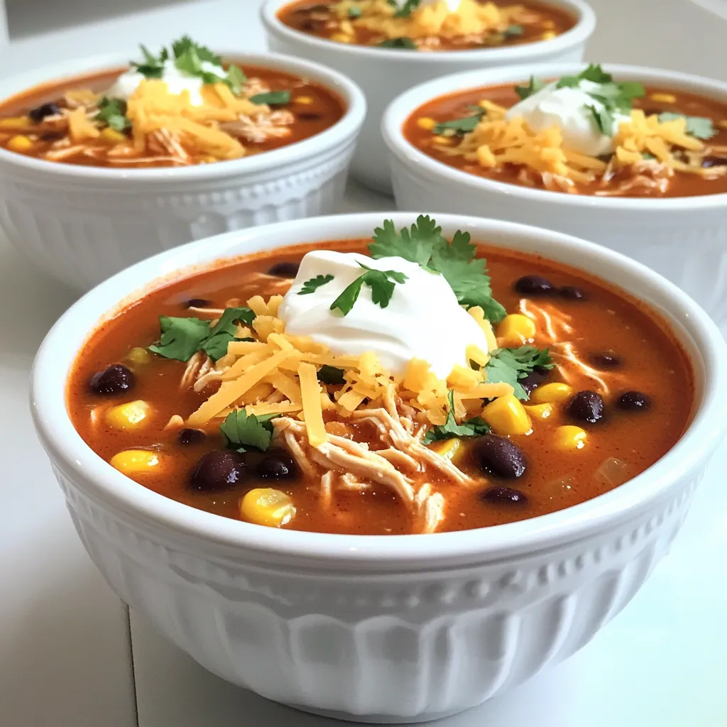 Chicken Enchilada Soup Slow Cooker Flavorful Delight
