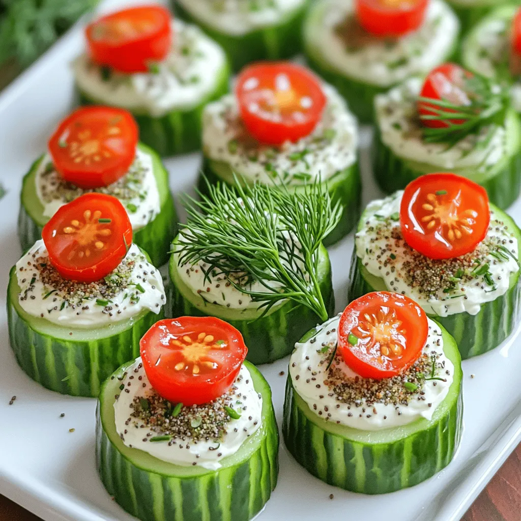 Everything Bagel Cucumber Bites Simple and Tasty Snack