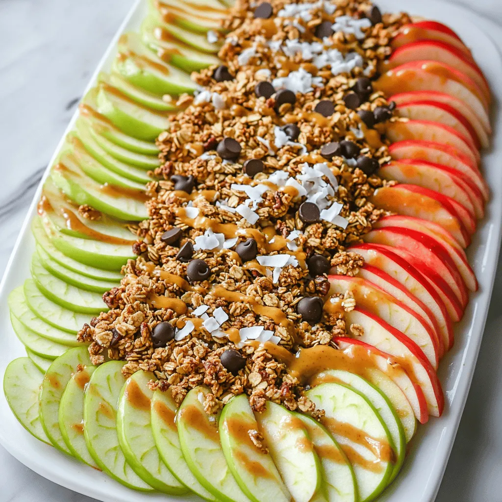 Healthy Apple Nachos Irresistible Tasty Snack