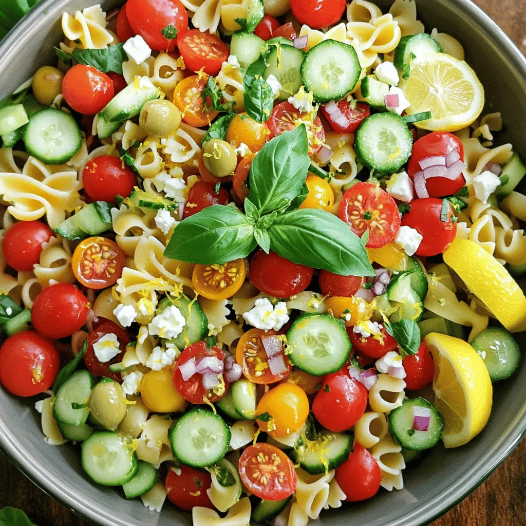 Lemon Basil Pasta Salad Fresh and Simple Recipe