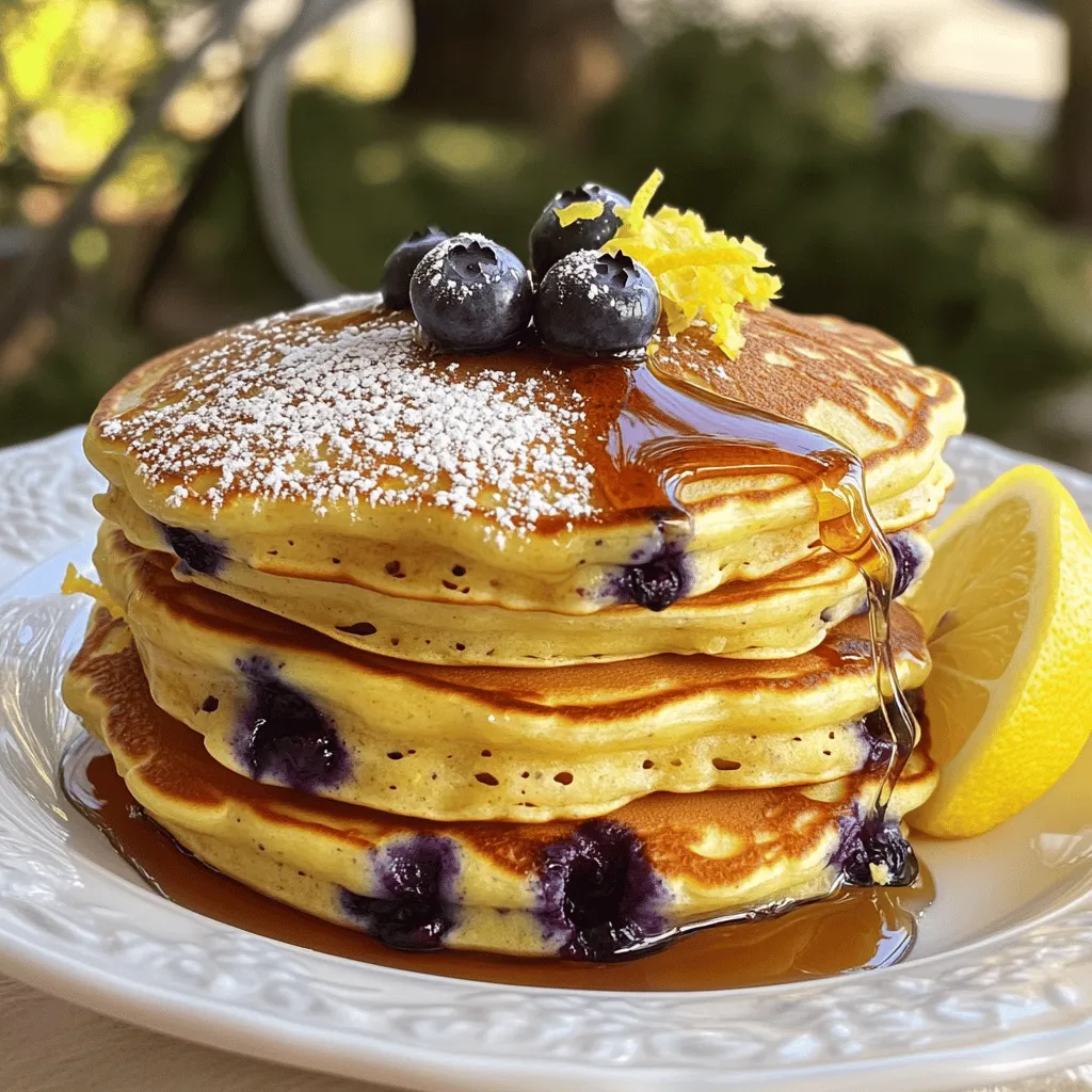 Lemon Blueberry Pancakes Fluffy and Tasty Recipe