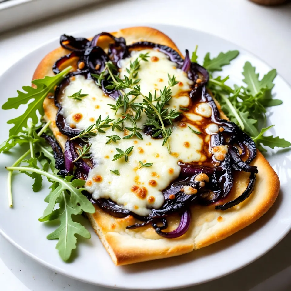 Caramelized Onion Gruyere Flatbread Irresistible Snack