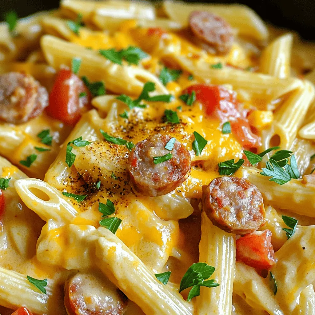 One Pot Cajun Sausage Pasta Quick and Tasty Meal